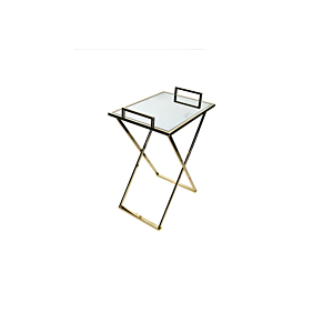 Table Basse Plateau Avec Support - Doré Accessoires