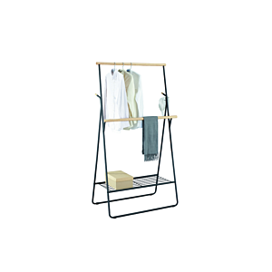 Porte-Cintres Buttitta 170Cm - Noir/Nature Rangement pratique