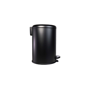 Poubelle 20L À Fermeture Souple - Noir Mat Soldes été