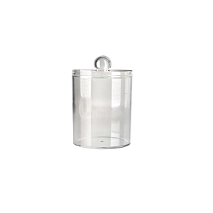 Boite À Cotons 10,5Cm - Gris Accessoires salle de bain