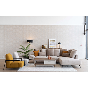 Canape D'Angle Droit Dressen Avec Accoudoir Inclinable