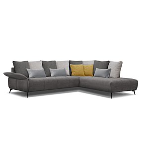 Canape D'Angle Droit Dressen - Gris Foncé