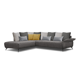 Canape D'Angle Gauche Dressen - Gris Foncé
