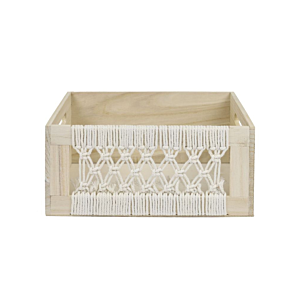 Lot De 3 Paniers - Beige / Blanc