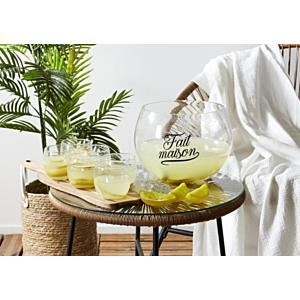 Saladier À Cocktail 6.6L Et Louche - Blanc