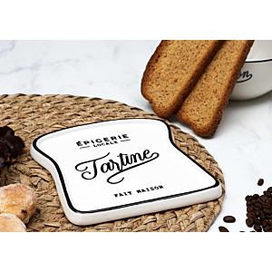 Assiette Toast Brooklyn - Blanc