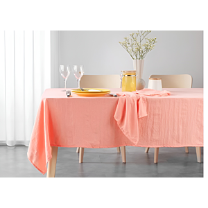 Nappe Suzy Microfibre Unie 140X240Cm - Corail