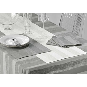 Lot De 3 Serviettes De Table Eldora - Gris