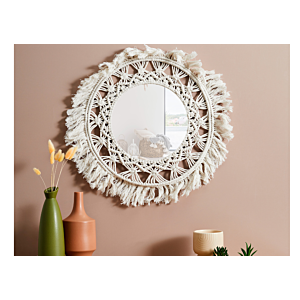 Miroir Décoratif Boho - Beige 
