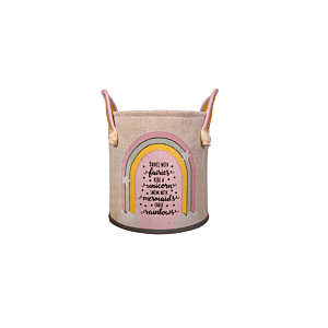 Panier Rainbow Circulaire 28.5X29Cm - Multicouleur