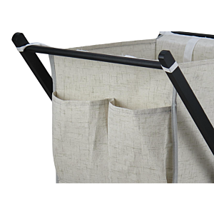 Paniers À Linge 52X43X61Cm - Noir / Blanc