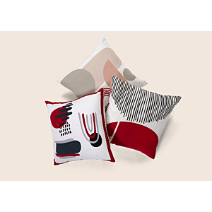 Coussin Design Abstrait 45X45Cm - Multicouleur