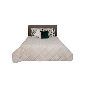 Couette Velvet Uni 220X240Cm - Beige Textile