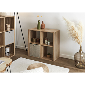 Rangement Modulable 4 Cases Klaus - Marron
