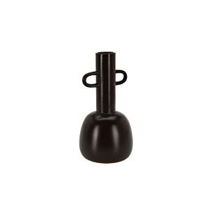 Vase Col Allongé 13X13X24Cm - Noir Vases
