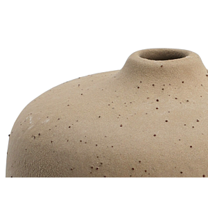 Vase Col Étroit 9X9X7,5Cm - Crème