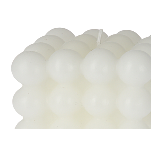 Bougie Carré 7,5X7,5X7,5Cm - Blanc Cassé