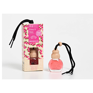 Désodorisant Auto 7Ml Fraise Crème - Rose
