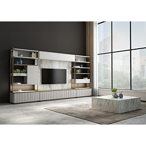 Grand Meuble Tv Lionte - Blanc