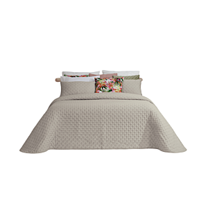 Set Couvre Lit Alana Avec Taie D'Oreiller - Taupe Parure de lits