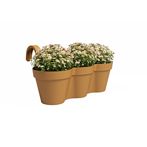 Pot Balcon Capri Triple 54Cm - Jaune Miel Soldes été vague 2