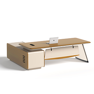 Bureau Operationnel Majesty 220Cm - Marron / Beige