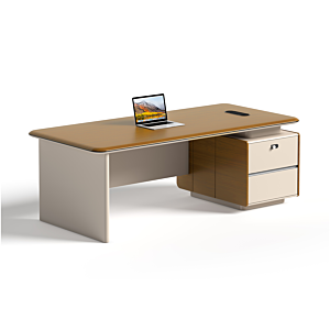 Bureau Operationnel Majesty 180Cm - Marron / Beige