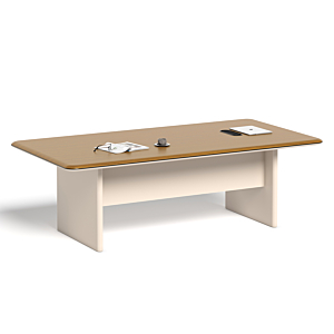 Table De Conférence Majesty 240Cm - Marron / Beige Table de Réunion