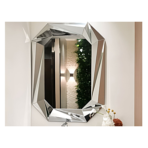 Miroir Décoratif 92Cm -Blanc