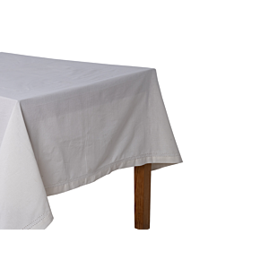Nappe En Tissu Coton 140X180Cm - Blanc Textile