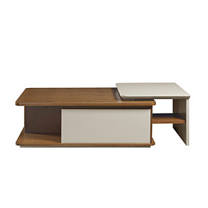 Table Cafe Cascade Veneer - Marron / Taupe