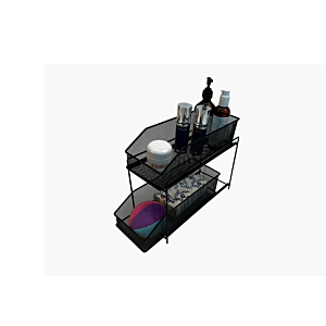 Support De Rangement Multi-Usage 16Cm - Noir Accessoires salle de bain