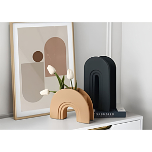Vase En Céramique – Gris Foncé