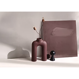 Vase En Céramique - Aubergine
