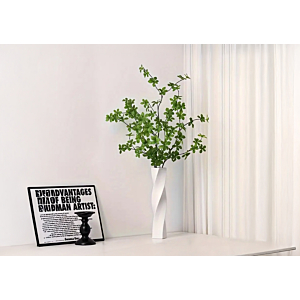 Vase En Céramique 41,5Cm -Blanc