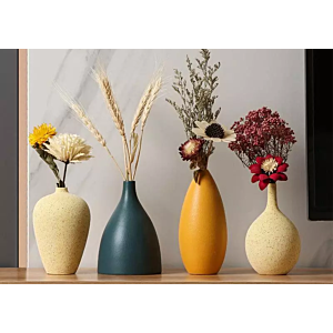 Vase En Céramique 14,5 -Jaune