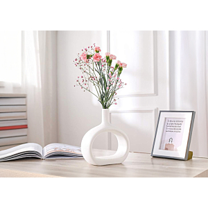 Vase En Céramique 21,5Cm - Blanc