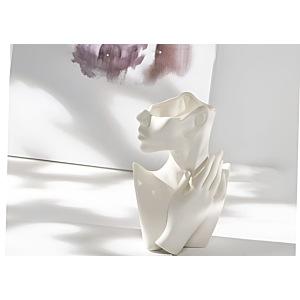 Statue En Vase Losa - Blanc