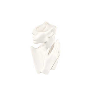 Statue En Vase Losa - Blanc Décoration