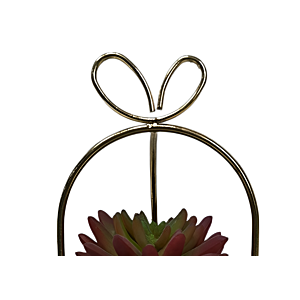 Plante Artificielle Avec Pot En Ceramic 9,5X9,5X21 Cm - Blanc