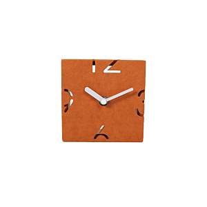 Horloge Murale 12X4.5X12Cm - Orange Offres Ramadanesques