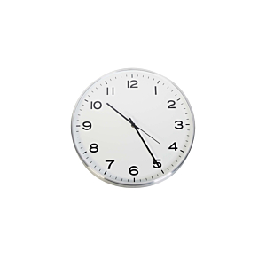 Horloge Murale 40X4.7Cm - Blanc / Argenté Offres Ramadanesques