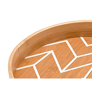 Plateau Rond 30Cm - Beige Naturel