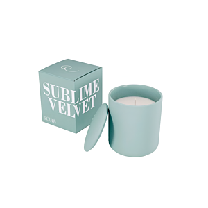 Bougie Parfumée En Porcelaine Avec Couvercle - Vert Décoration