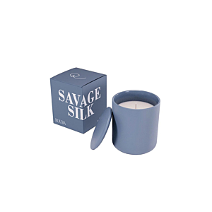 Bougie Parfumée En Porcelaine Avec Couvercle - Bleu Décoration