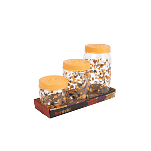 Set De 3 Boîtes Décorées 425-660-1000Ml - Multicouleur Art de la table