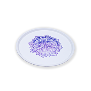 Plateau Toya Rond 37X37 Cm - Blanc Art de la table