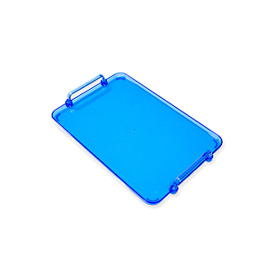 Plateau Aurora 31X22 Cm - Bleu Transparent Art de la table