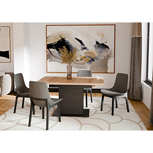 Table À Manger Extensible Black Duro - Chêne / Noir