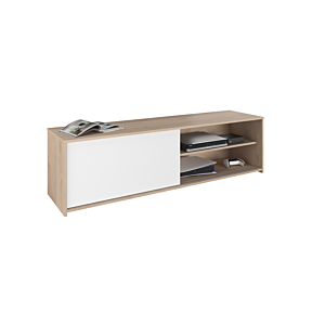 Meuble Tv Tomy 155cm - Chêne / Blanc Offres Ramadan